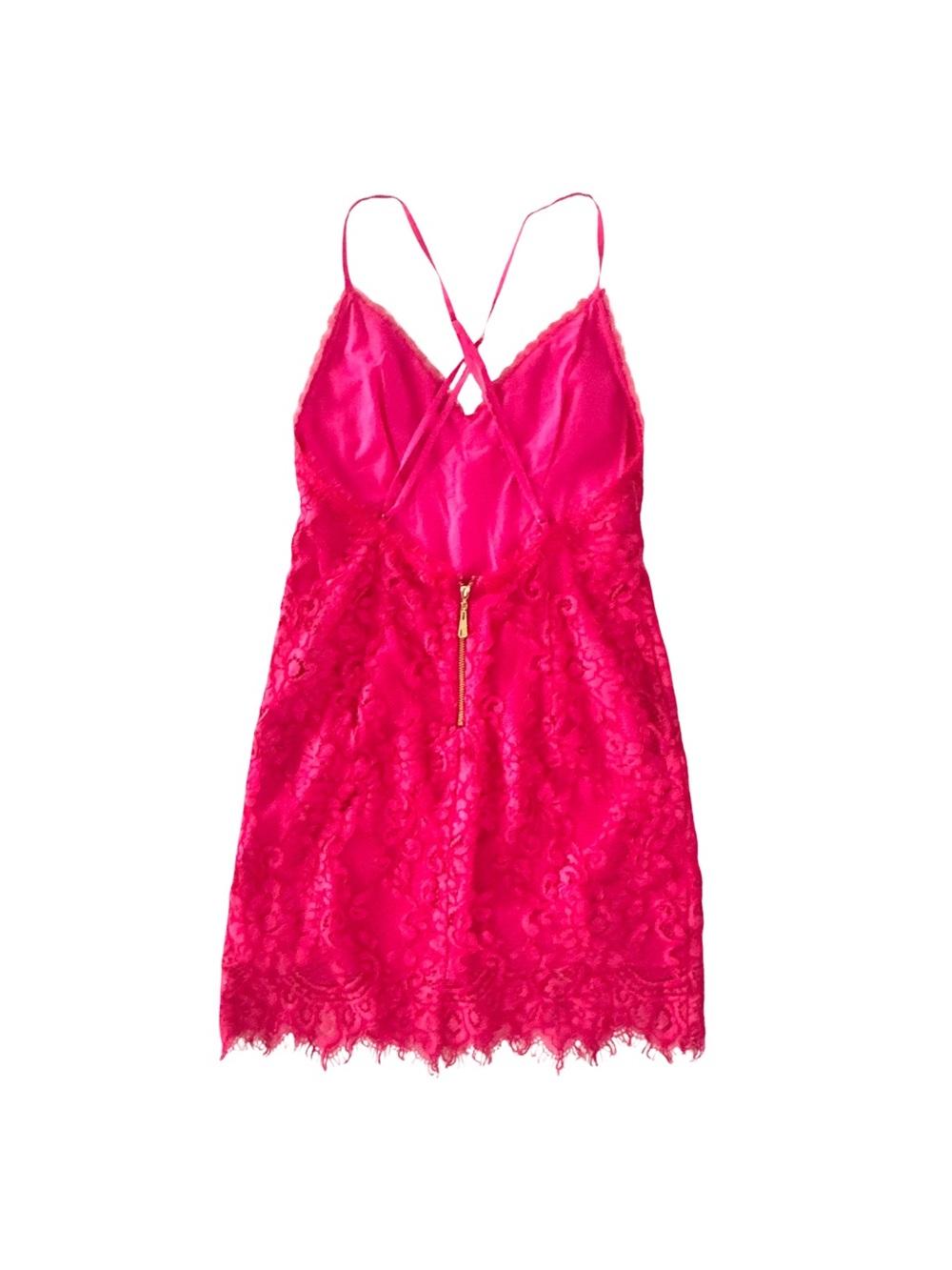 NBD x Naven Revolve Hot Pink Lace Bodycon Mini Dress XS - Picture 2 of 8